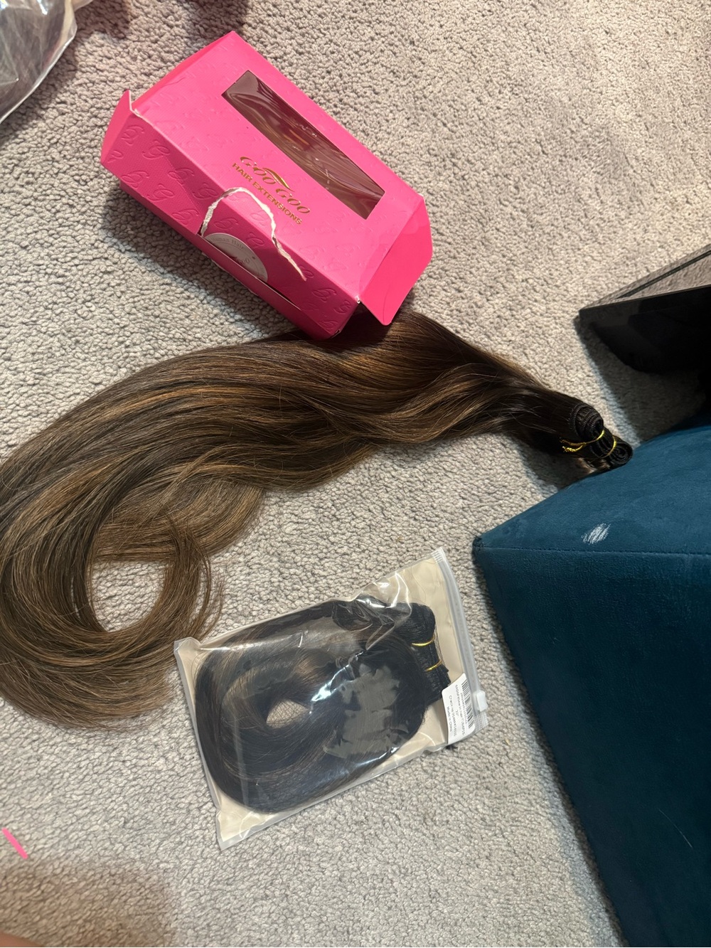 22” Goo goo Sew-in human hair extensions